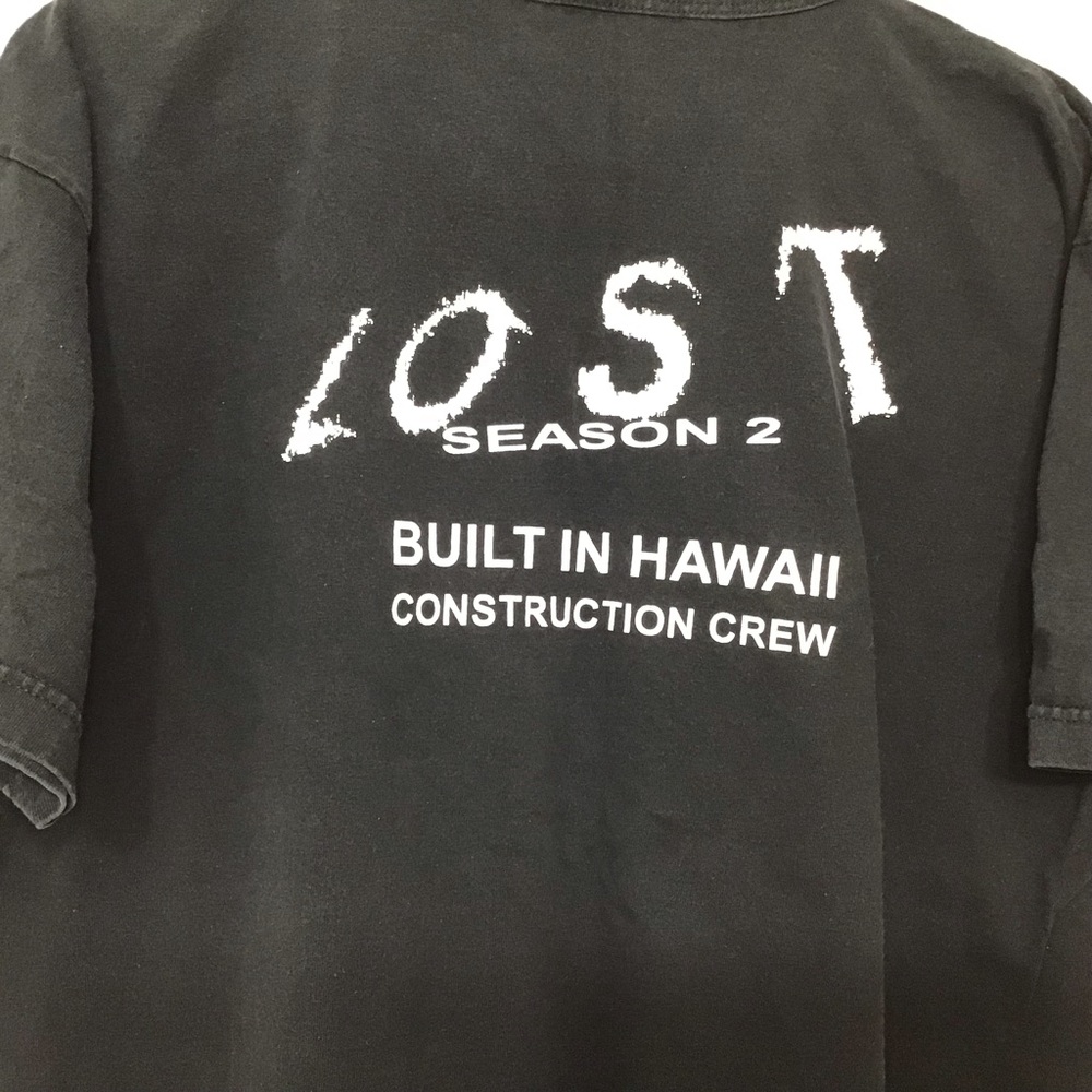 LOST Season 2 Construction Dept Black XL tee - Picture 2 of 7
